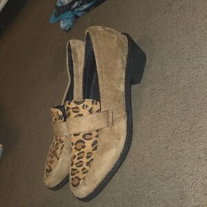Leopard Print Tan Women's Loafers